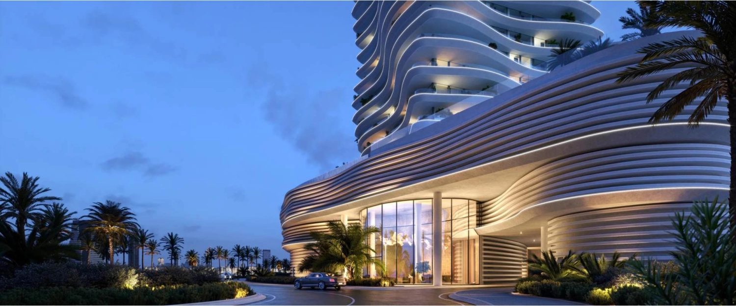 Elie Saab Waterfront buildings overlooking the marina with stunning views